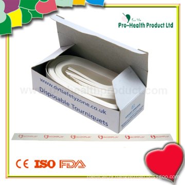 Latex-Free Disposable Tourniquet with Small Paper Box